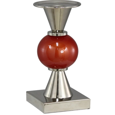 Pearl glass ball thistle large candleholder terracotta Pearl glass ball thistle large candleholder terracotta