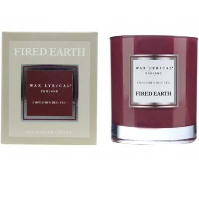 Fired Earth Candle Gift Boxed Emperors Red Tea Fired Earth Candle Gift Boxed Emperors Red Tea