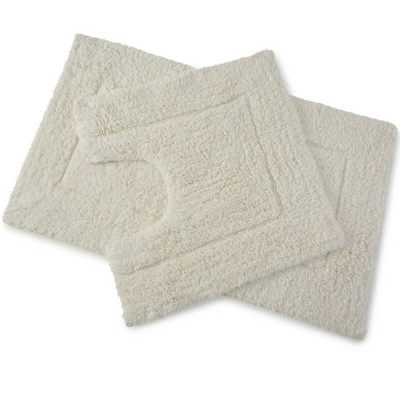 Luxurious White 2 Piece Cotton Bath Set Luxurious White 2 Piece Cotton Bath Set