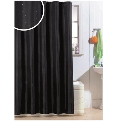 Diamante black shower curtain Diamante black shower curtain