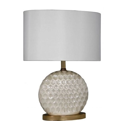 Honeycomb White & Gold Table Lamp Honeycomb White & Gold Table Lamp