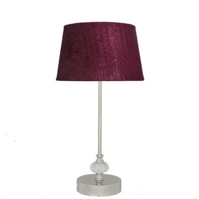 Crystal & Chrome Candlestick Lamp Raspberry Red Crystal & Chrome Candlestick Lamp Raspberry Red