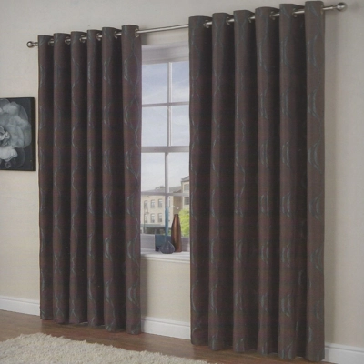 Soho Eyelet 66x72 Lined Curtains Teal