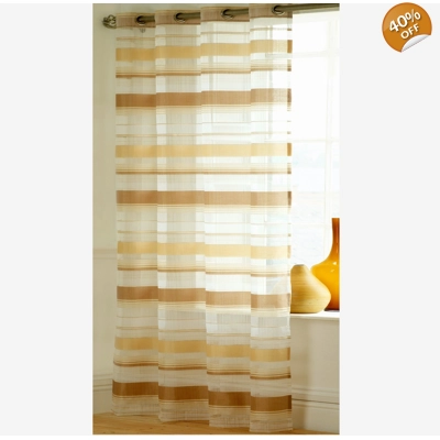 Como eyelet white & natural voile panel 55x72' Como eyelet white & natural voile panel 55x72'