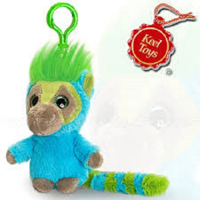 Moonling Lemur Keychain Aqua