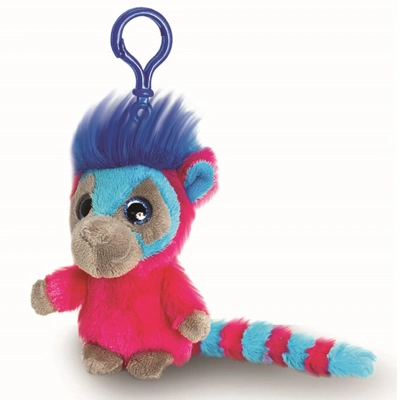 Moonling Lemur Keychain Pink