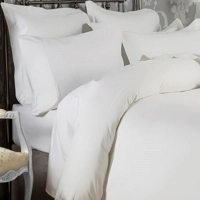 400TC Double Flat Sheet White Egyptian Cotton Sateen