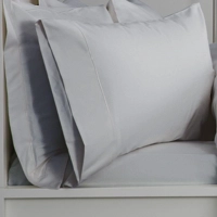 400TC Oxford Pillowcase Platinum Silver Grey Egyptian Cotton Sateen