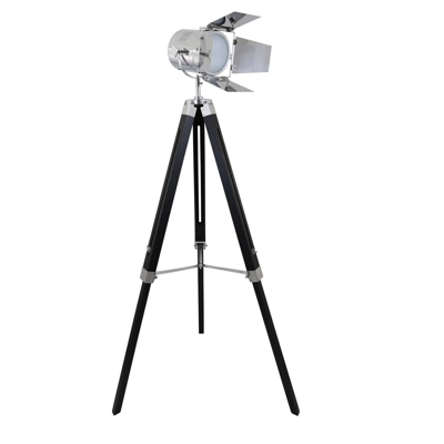 Hollywood Photo Luminaire Black & Chrome Tripod Lamp Hollywood Photo Luminaire Black & Chrome Tripod Lamp