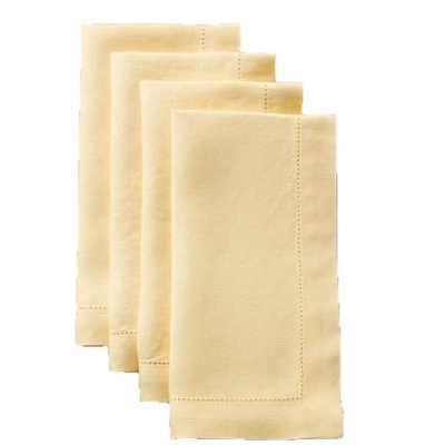 Primavera Cotton Set of 4 Napkins Cream Primavera Cotton Set of 4 Napkins Cream