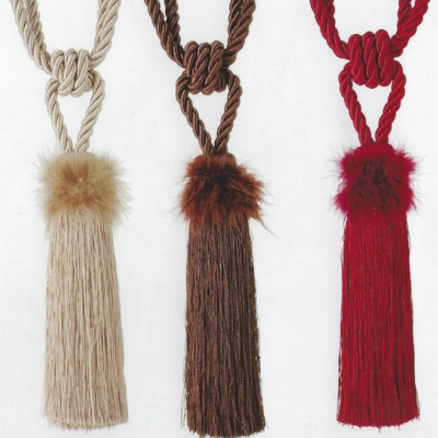 Feather Tieback Chocolate Feather Tieback Chocolate