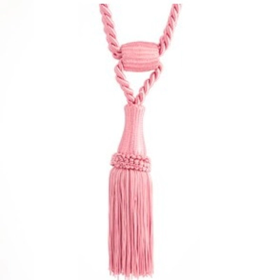 Value classic tassel tieback pink
