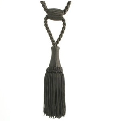 Value classic tassel tieback black