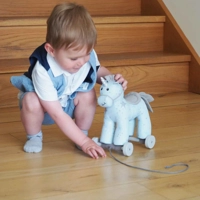 Unicorn Pull Along Blue