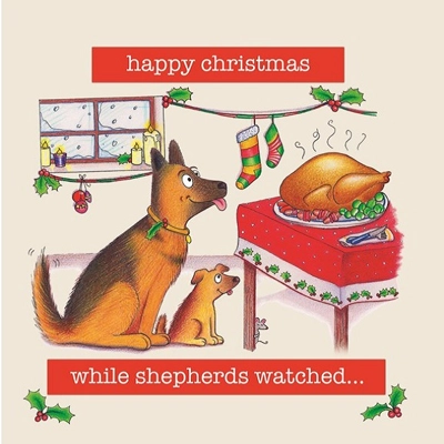 Christmas Card While Shepherds Watched Christmas Card While Shepherds Watched