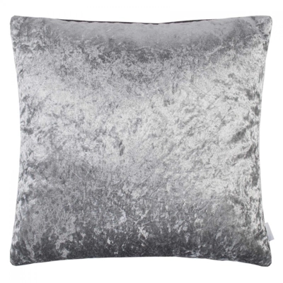Lustre Velvet Feather Filled cushion Silver