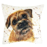 Buddy Border Terrier Feather Filled Cushion