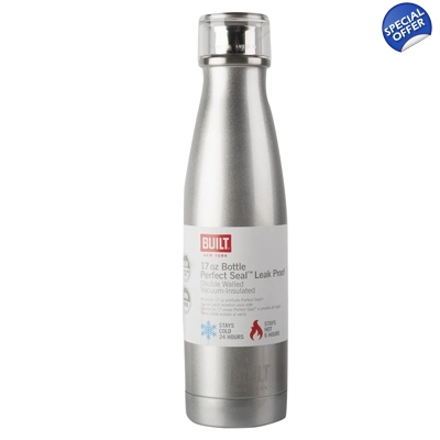 Built Hydration Bottle Silver Built Hydration Bottle Silver