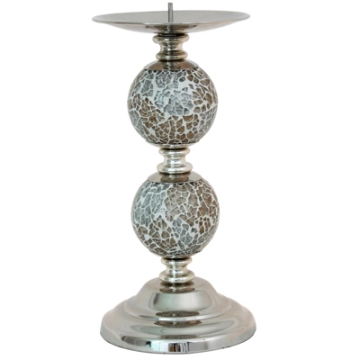 Mosaic twin ball champagne candleholder Mosaic twin ball champagne candleholder