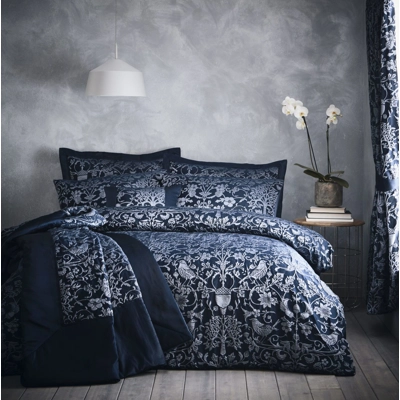 Arden Double Jacquard Duvet Set Midnight Arden Double Jacquard Duvet Set Midnight