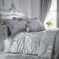 Buckingham King Bedspread Silver