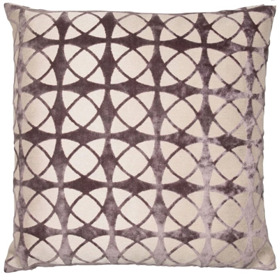Geo Feather Filled Large Cushion Grey Geo Feather Filled Large Cushion Grey