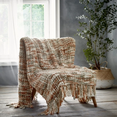 Macey Chunky Knit Throw Natural Macey Chunky Knit Throw Natural