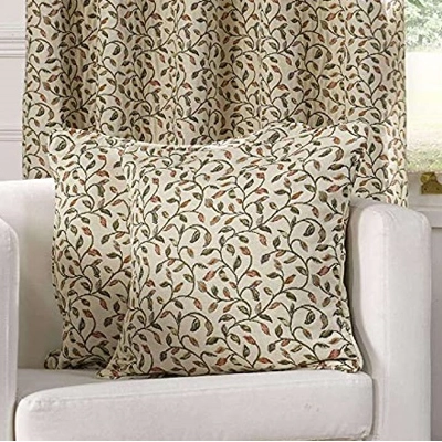 Laurel Feather Filled Cushion Terracotta
