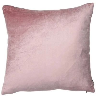 Velveteen feather filled large cushion Heather