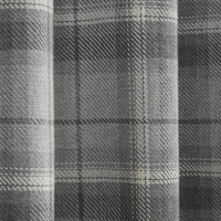 Dundee 90x90 Blackout Lined Eyelet Curtains Silver Grey