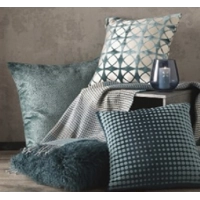 Bailey feather filled large cushion Teal