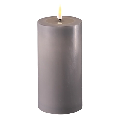 LED Candle Grey Large LED Candle Grey Large