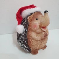 Happy Hedgehog Christmas Figurine