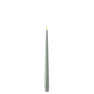 LED Candle Sage Green Set of 2 Taper Candles