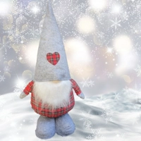 Gonk with Telescopic Legs and tartan body 95cm