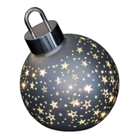LED Giant Bauble Matt Silver
