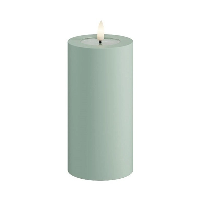 LED Outdoor Candle Sage Large