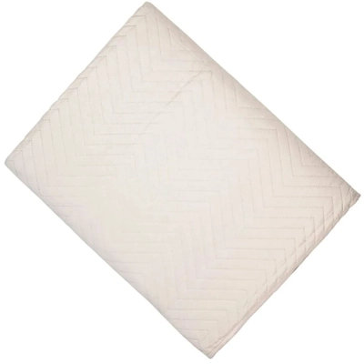 Amelle Ivory Quilted Bedspread Throw
