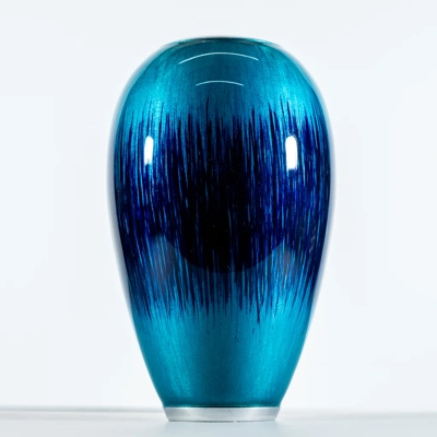 Aluminium Enamelled Medium Vase Aqua Aluminium Enamelled Medium Vase Aqua