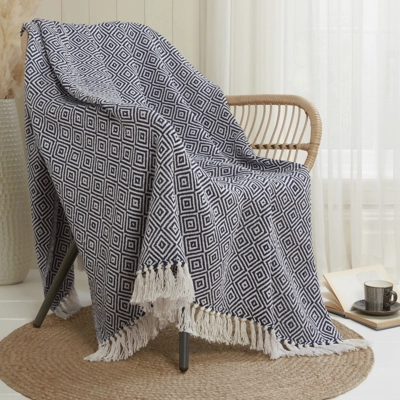 Doncaster Large Throw Navy Doncaster Large Throw Navy