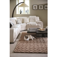 Basketweave 80x150cm Wool Rug Blush