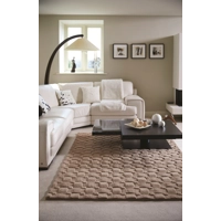 Basketweave 80x150cm Wool Rug Blush