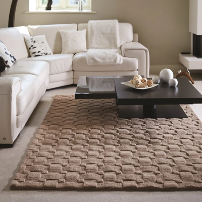 Basketweave 120x170cm Wool Rug Blush Basketweave 120x170cm Wool Rug Blush