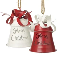 Metal Christmas Bell Red