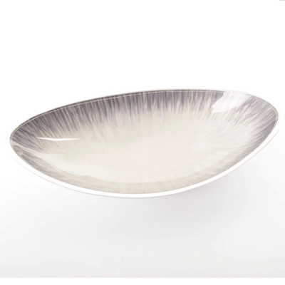 Aluminium Enamelled Boat Bowl Silver Aluminium Enamelled Boat Bowl Silver