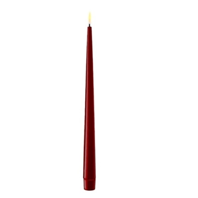 LED Candle Bourgogne Set of 2 Taper Candles LED Candle Bourgogne Set of 2 Taper Candles