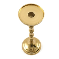 Gold Tone Aluminium Candle Holder 29cm