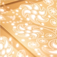 Firework Natural Lantern