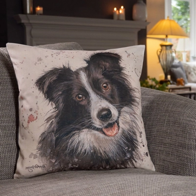 Carson Border Collie Feather Filled Cushion Carson Border Collie Feather Filled Cushion