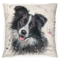 Carson Border Collie Feather Filled Cushion